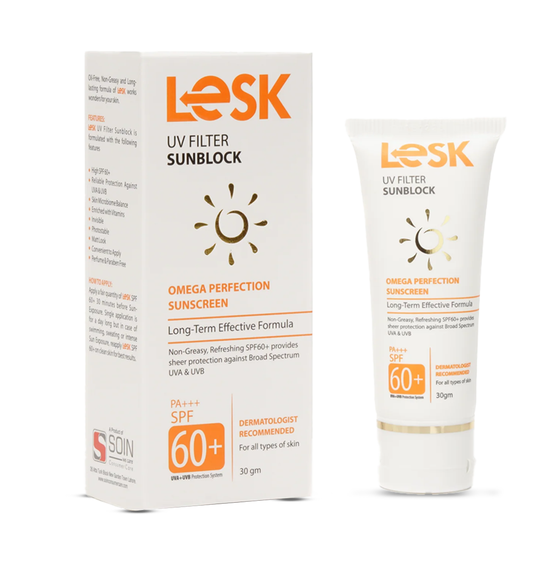 Lesk (UV) Sunblock SPF 60+ Soin Consumer Care